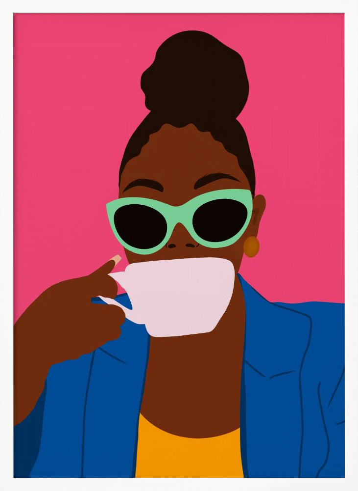 Women Drinking Coffee - Poster / Art Print