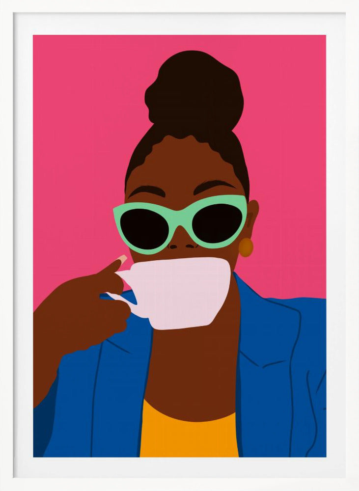 Women Drinking Coffee - Poster / Art Print