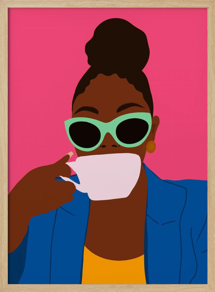 Women Drinking Coffee - Poster / Art Print