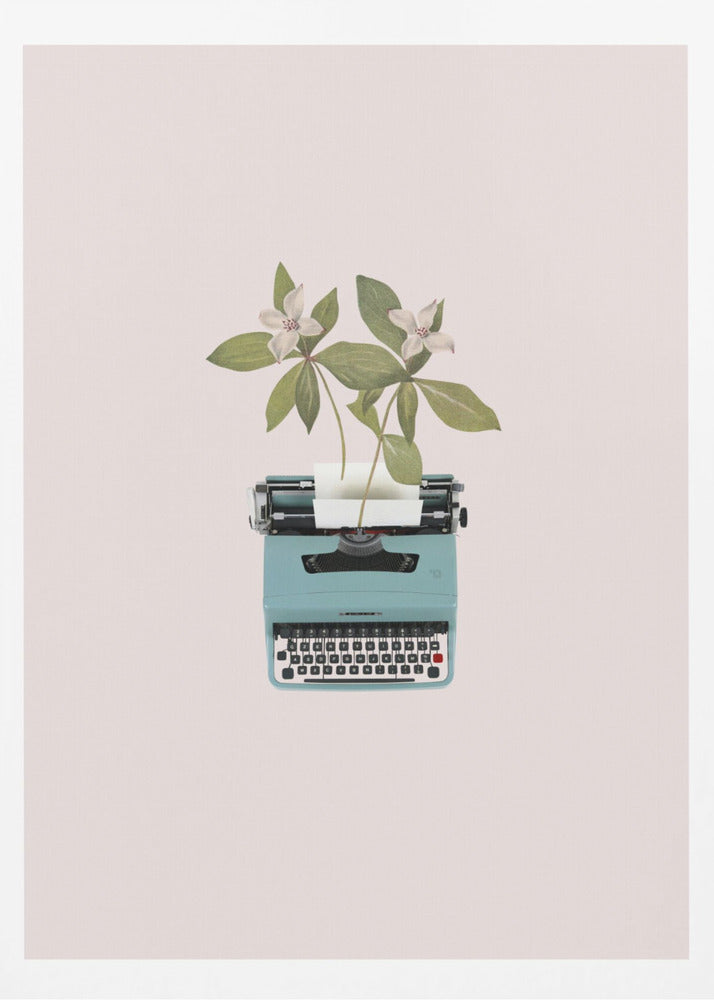 Botanical typewriter - Poster / Art Print