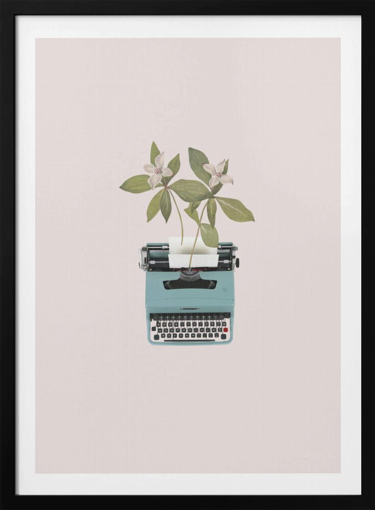 Botanical typewriter - Poster / Art Print
