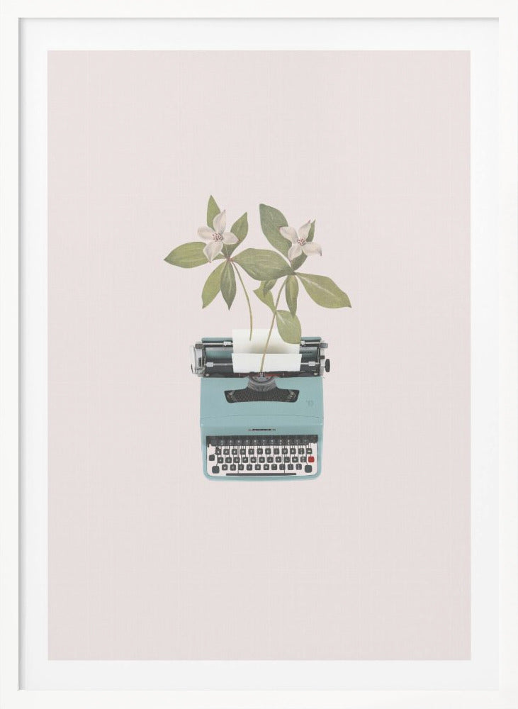Botanical typewriter - Poster / Art Print