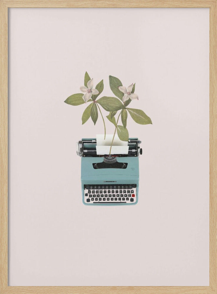 Botanical typewriter - Poster / Art Print