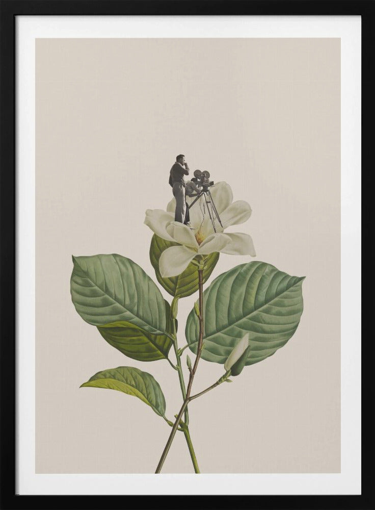 Botanical vintage cameraman - Poster / Art Print