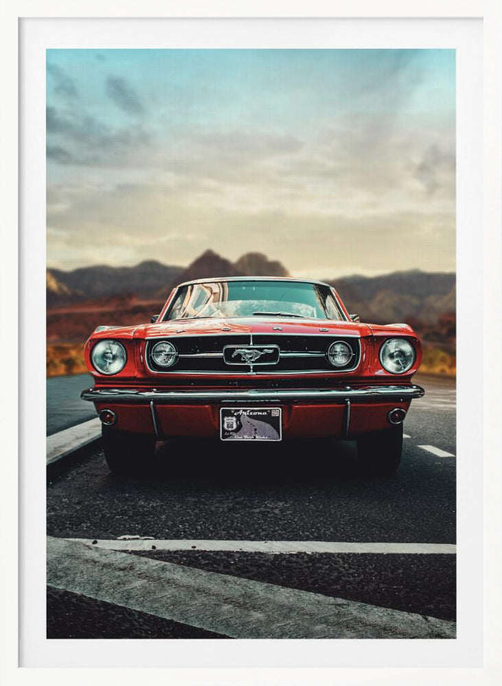 Vintage Car Love - Poster / Art Print