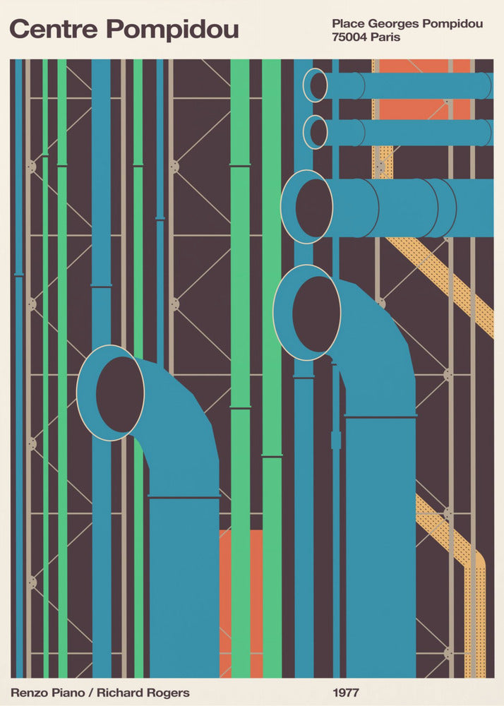 Pompidou - Poster / Art Print