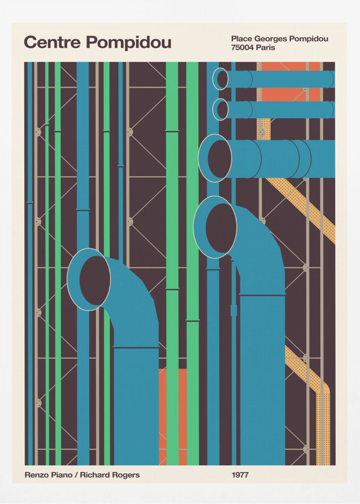 Pompidou - Poster / Art Print