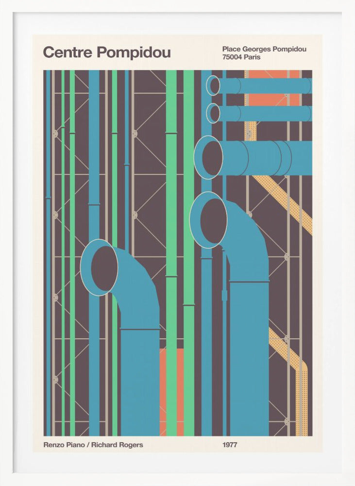 Pompidou - Poster / Art Print