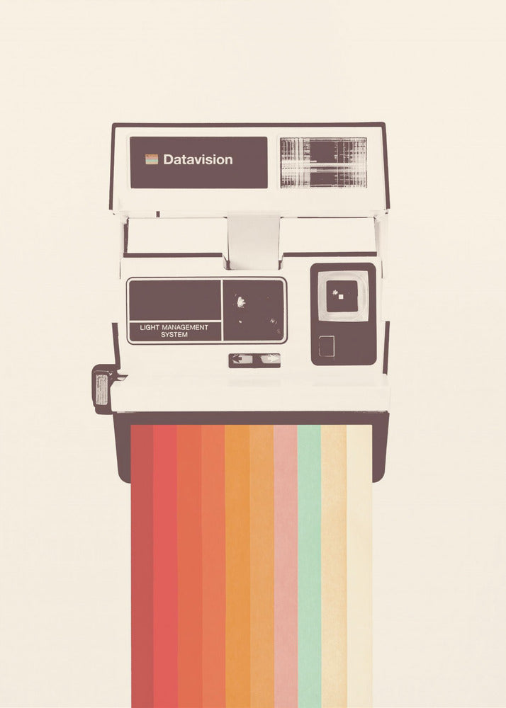 Instant Camera Rainbow - Poster / Art Print