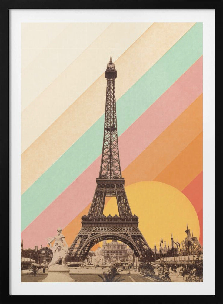 Eiffel Tower Rainbow - Poster / Art Print