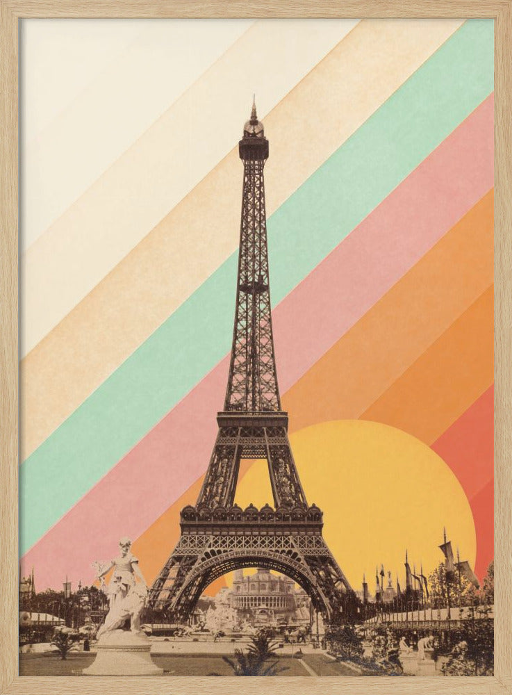 Eiffel Tower Rainbow - Poster / Art Print