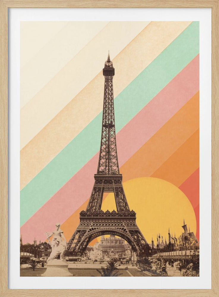 Eiffel Tower Rainbow - Poster / Art Print