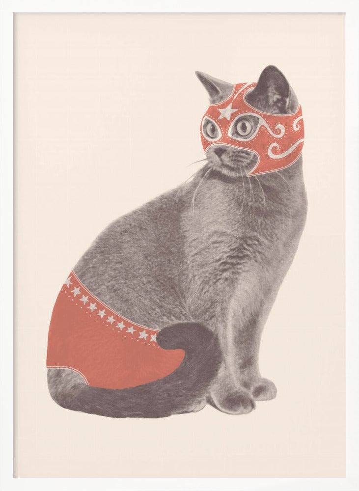 Chat Catcheur - Poster / Art Print