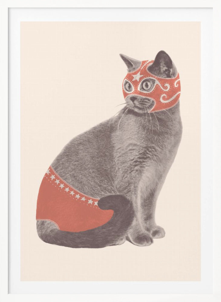 Chat Catcheur - Poster / Art Print
