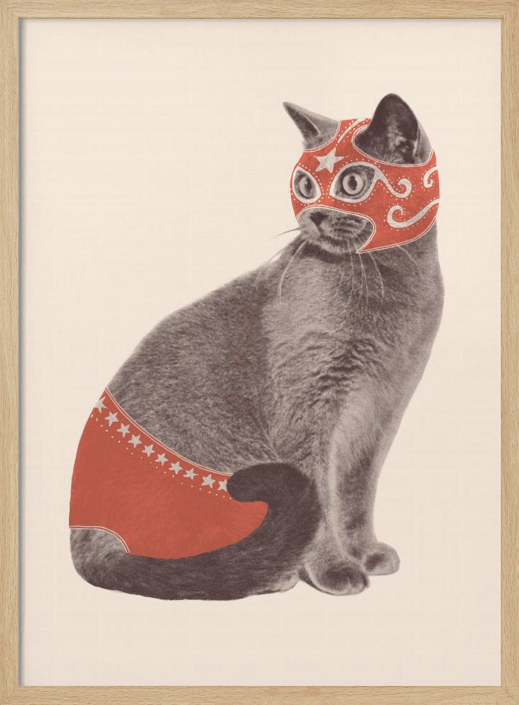 Chat Catcheur - Poster / Art Print