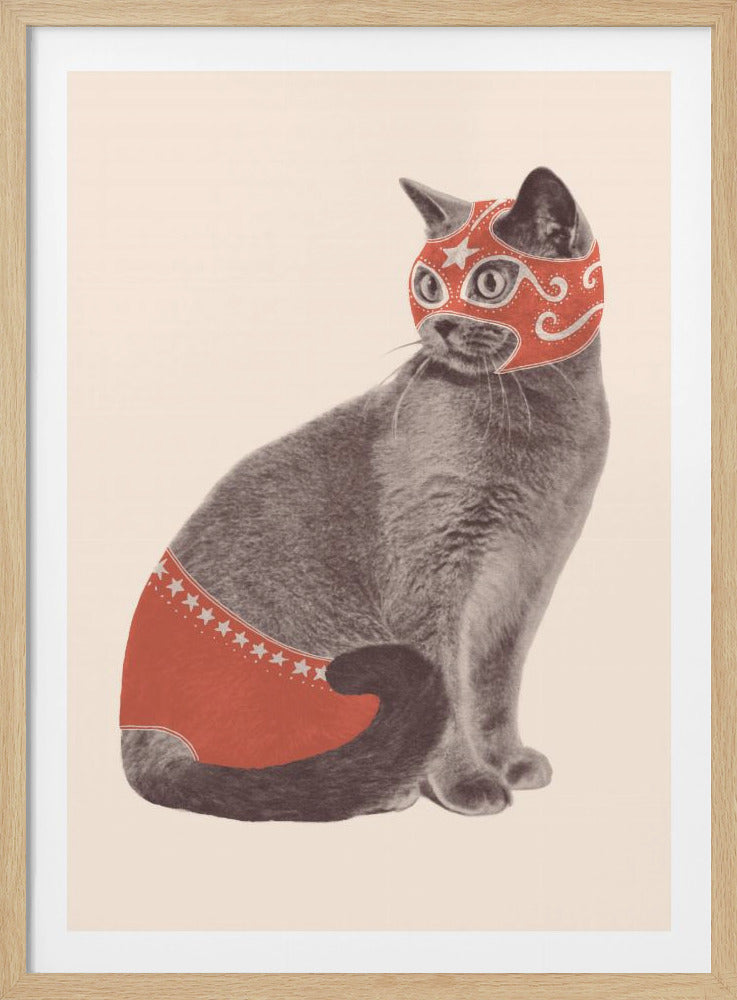 Chat Catcheur - Poster / Art Print