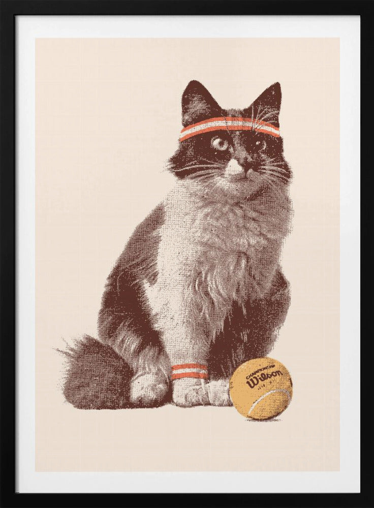 Chat Tennis - Poster / Art Print