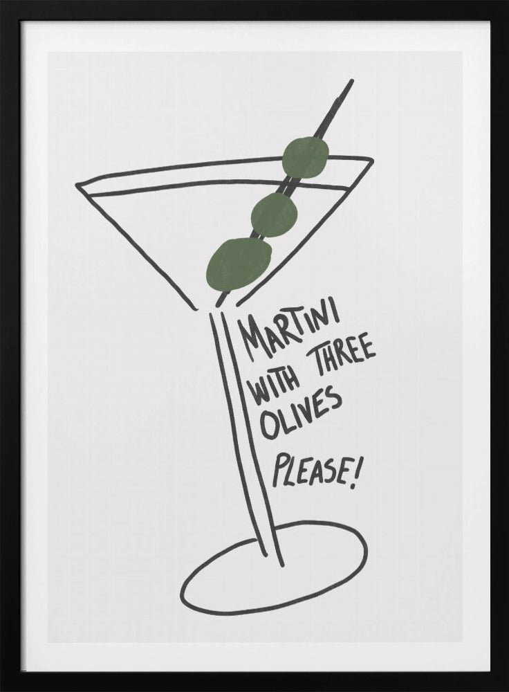 Martini Three Olives - Poster / Art Print