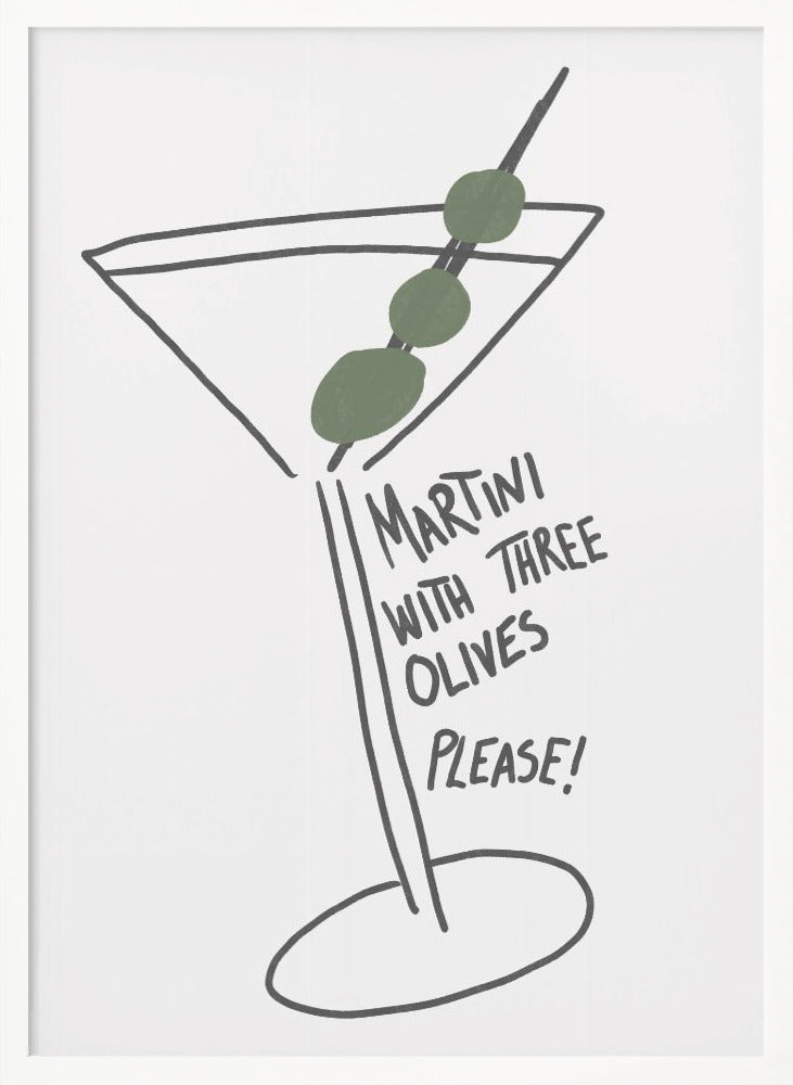 Martini Three Olives - Poster / Art Print