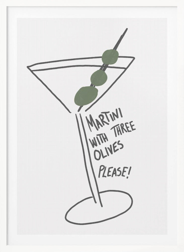 Martini Three Olives - Poster / Art Print