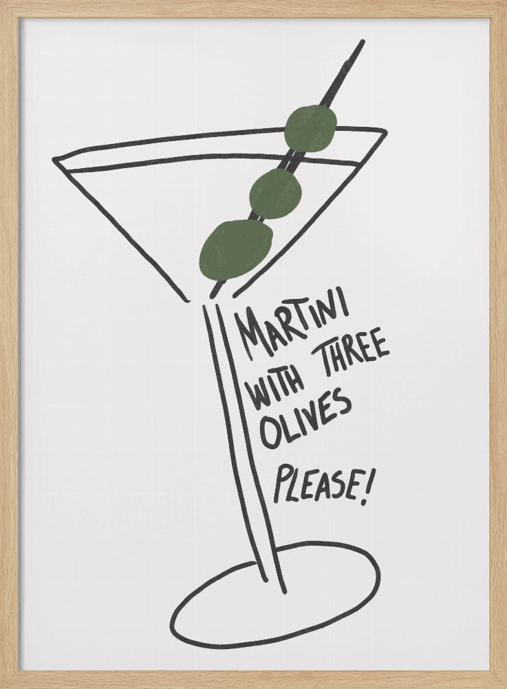 Martini Three Olives - Poster / Art Print