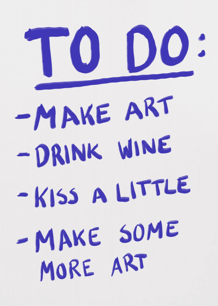 To Do - Poster / Art Print
