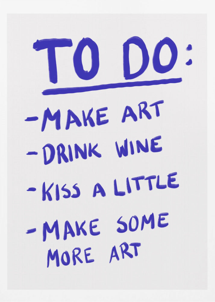 To Do - Poster / Art Print