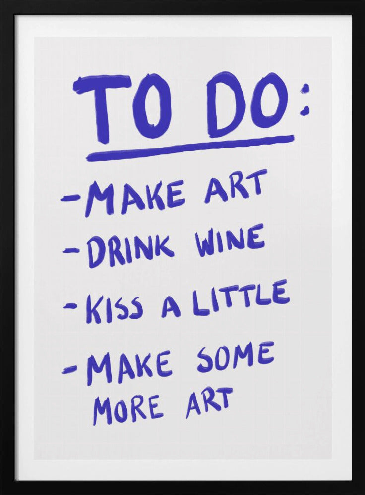 To Do - Poster / Art Print
