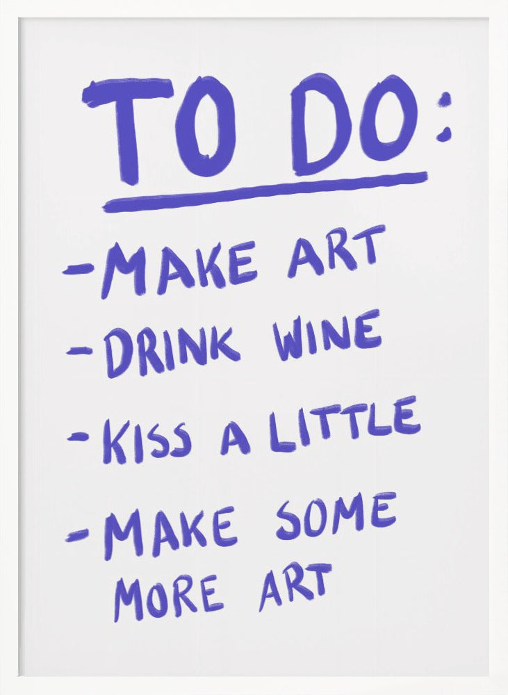 To Do - Poster / Art Print