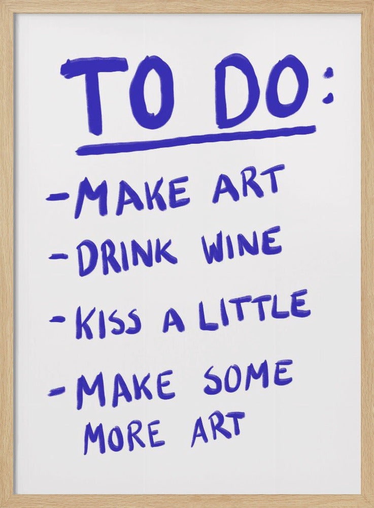 To Do - Poster / Art Print