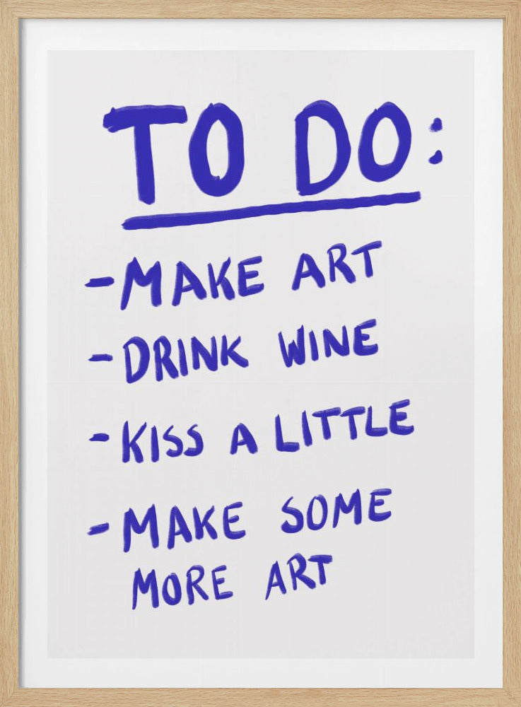 To Do - Poster / Art Print