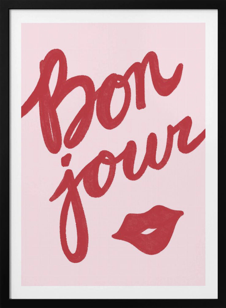 Bonjour Lips - Poster / Art Print