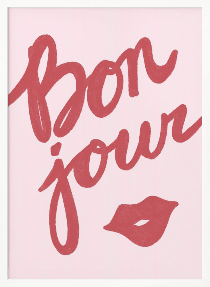 Bonjour Lips - Poster / Art Print