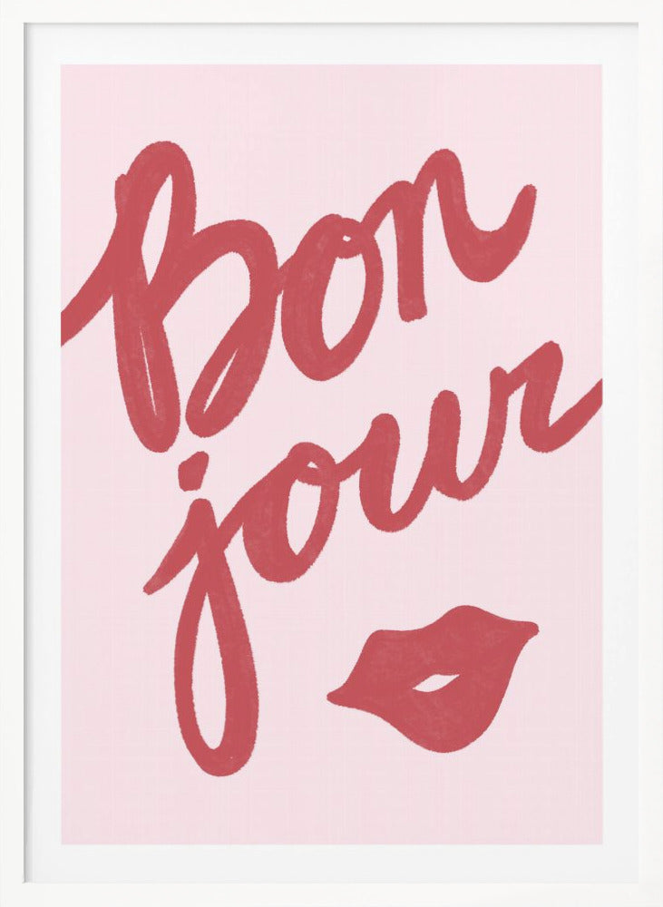 Bonjour Lips - Poster / Art Print