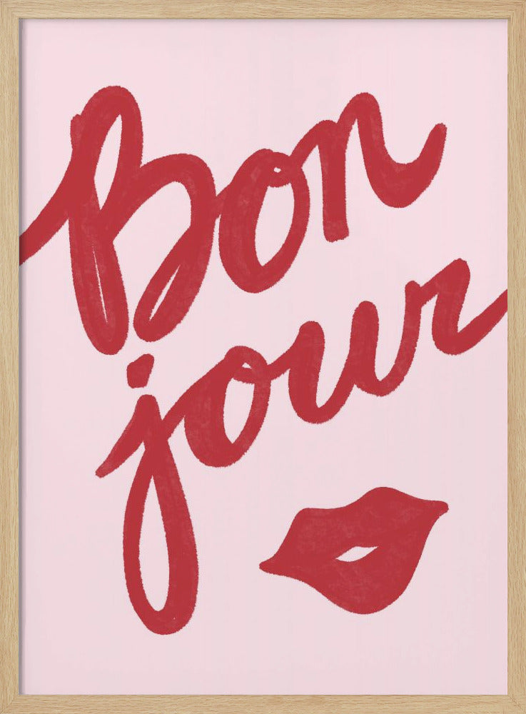 Bonjour Lips - Poster / Art Print