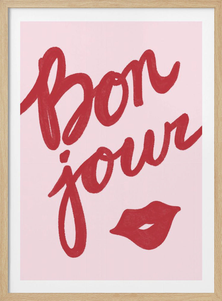 Bonjour Lips - Poster / Art Print
