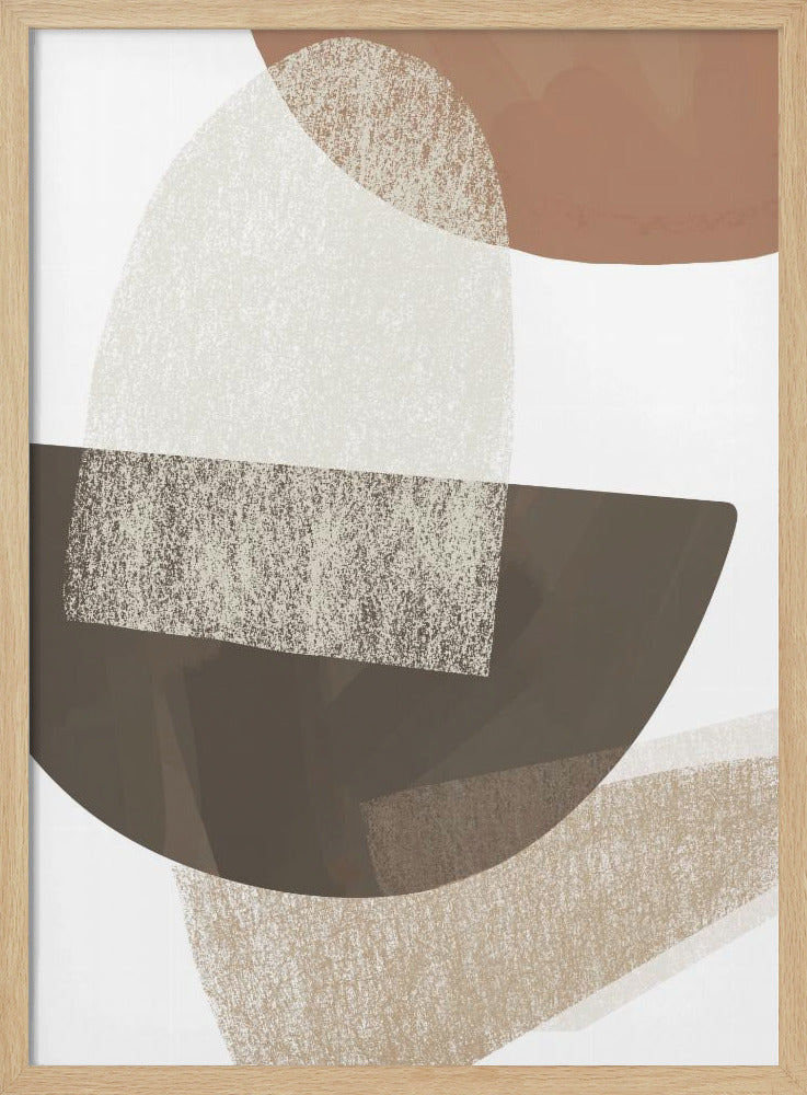 Earth Tone Geometric Art - Poster / Art Print