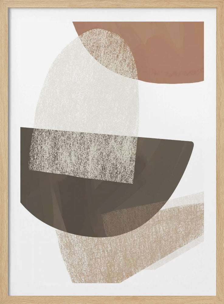 Earth Tone Geometric Art - Poster / Art Print