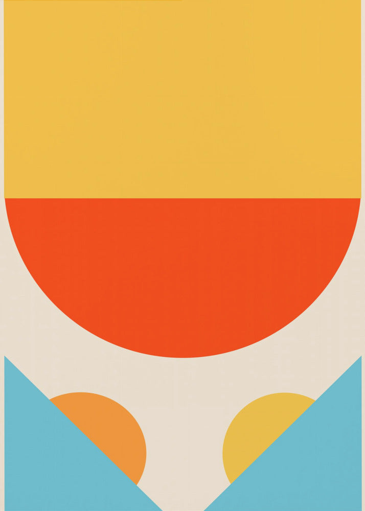 Bright Minimal Shapes Series #1 - Poster / Art Print