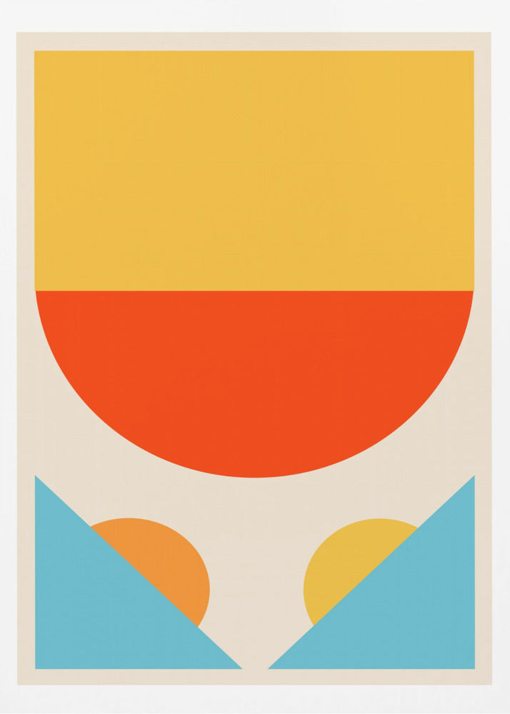 Bright Minimal Shapes Series #1 - Poster / Art Print