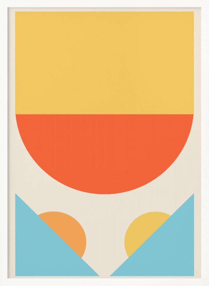 Bright Minimal Shapes Series #1 - Poster / Art Print