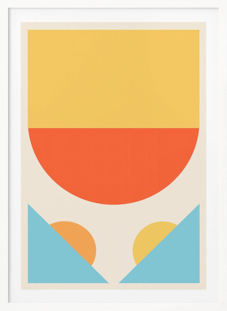 Bright Minimal Shapes Series #1 - Poster / Art Print