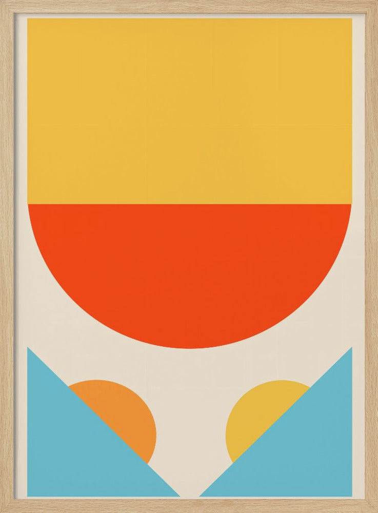 Bright Minimal Shapes Series #1 - Poster / Art Print