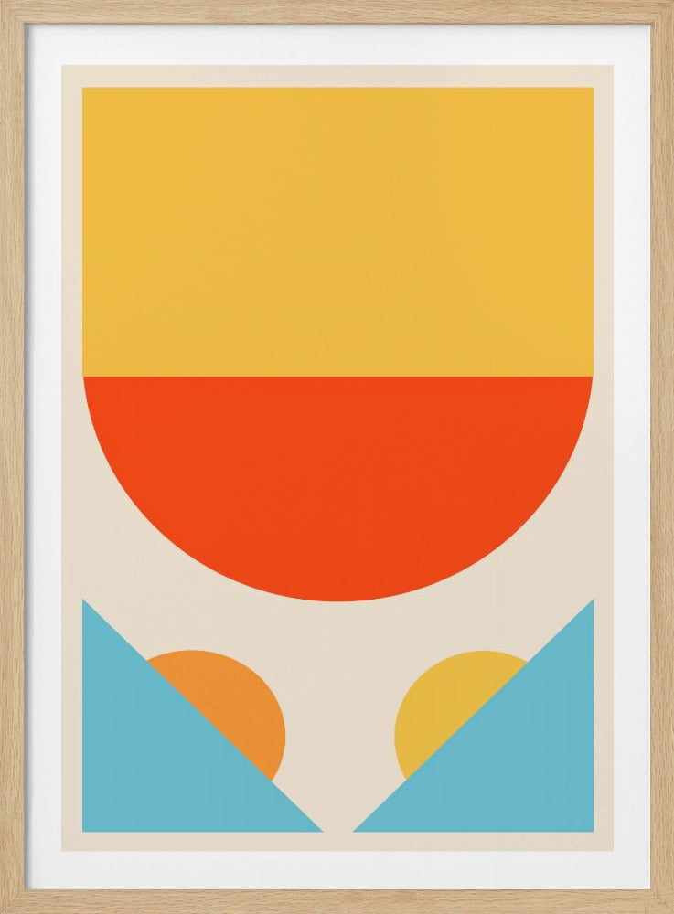 Bright Minimal Shapes Series #1 - Poster / Art Print