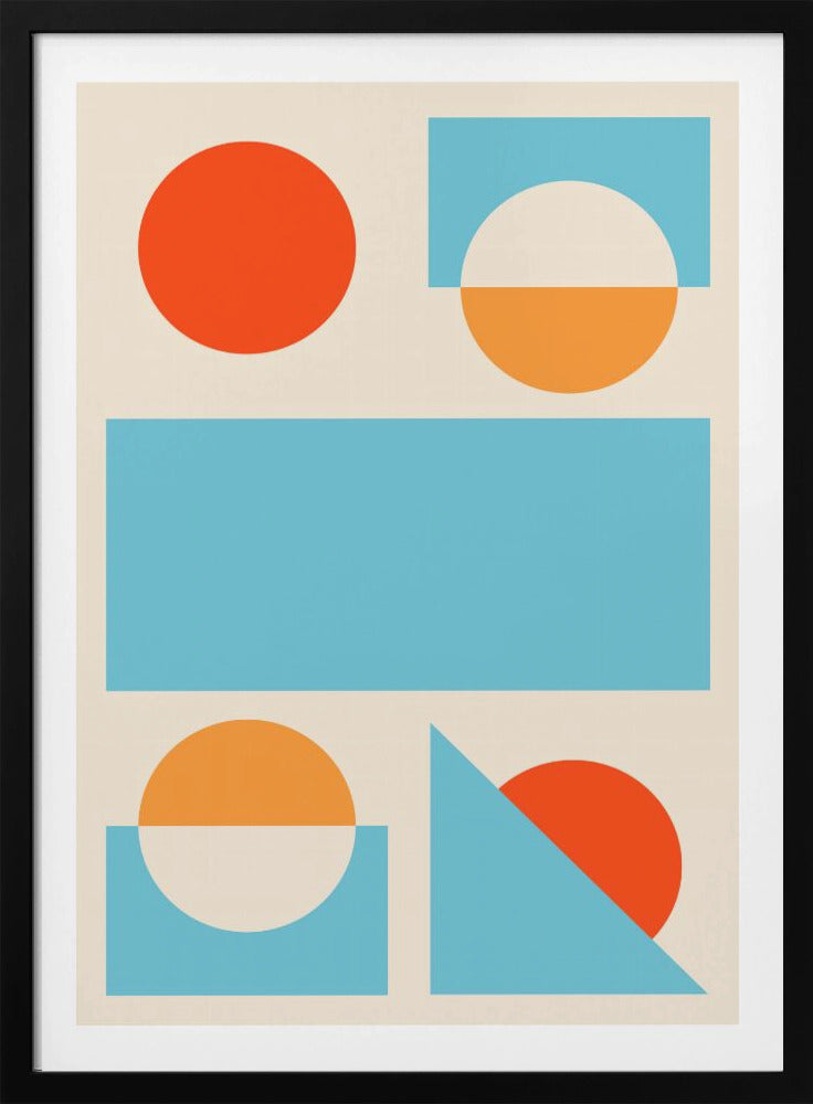 Bright Minimal Shapes Series #2 - Poster / Art Print