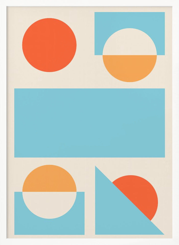 Bright Minimal Shapes Series #2 - Poster / Art Print