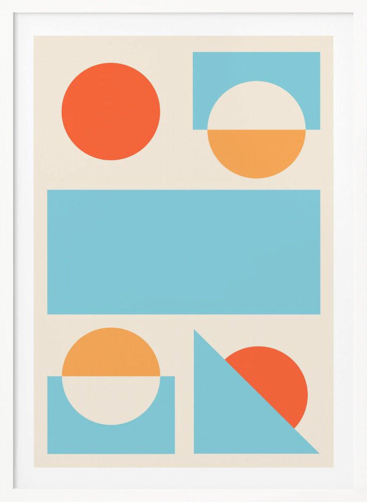 Bright Minimal Shapes Series #2 - Poster / Art Print