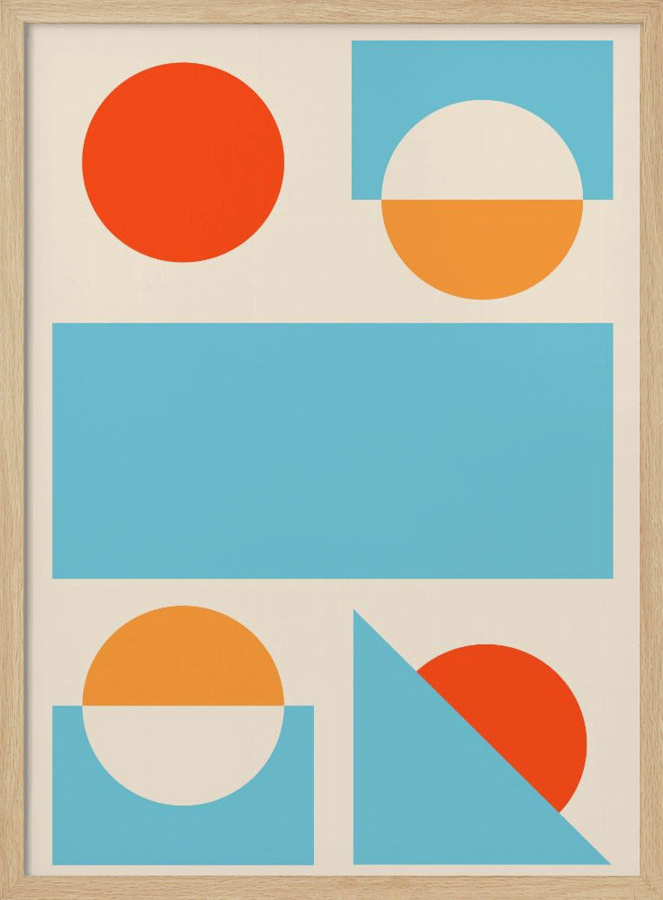 Bright Minimal Shapes Series #2 - Poster / Art Print