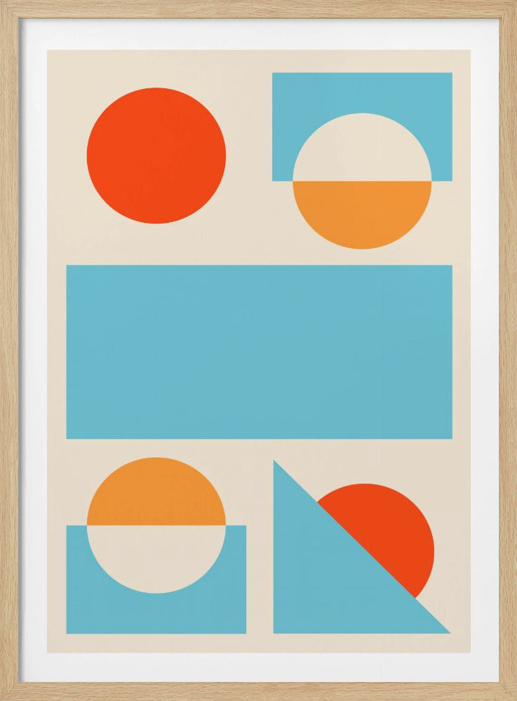 Bright Minimal Shapes Series #2 - Poster / Art Print
