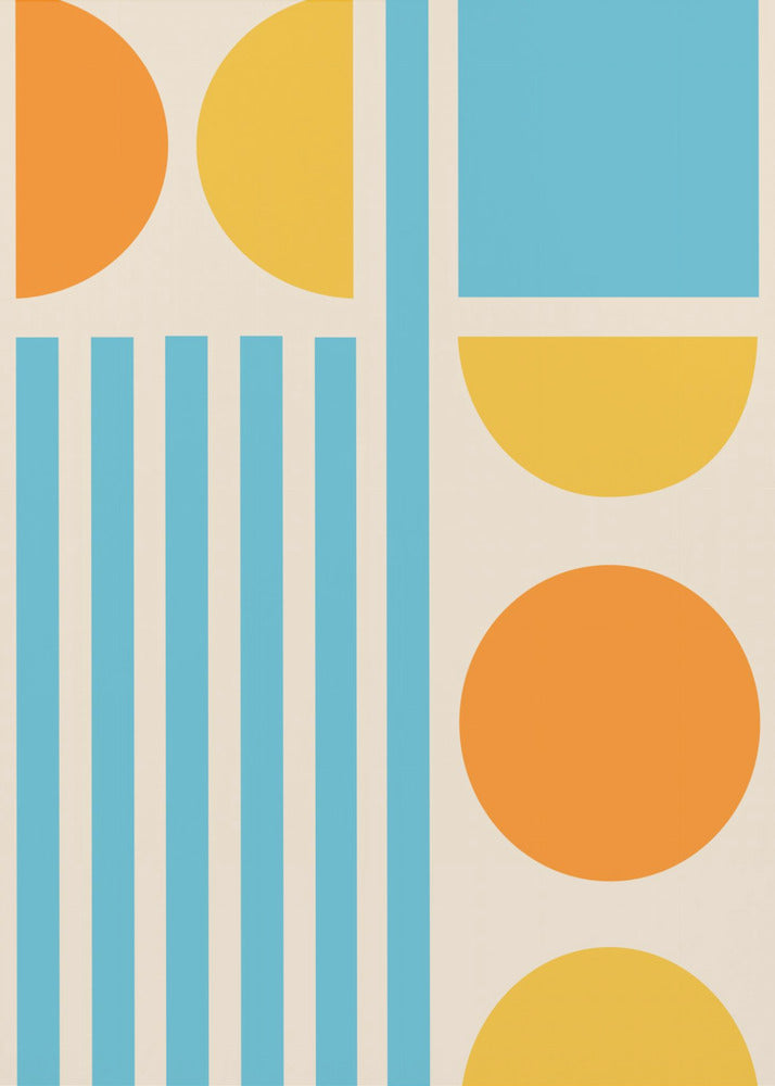 Bright Minimal Shapes Series #3 - Poster / Art Print